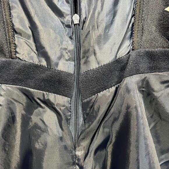 VTG Spain CiGirls Suede Like Scalloped Navy Lined Pinafore Holiday Recital 7/8 - Picture 9 of 13